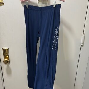 Navy Blue Leggings with Relaxed Fit and Elastic Waistband